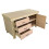 (5ft, Without Back Panel) Wooden Workbench MDF  Double Shelf Tool Cabinet with Lockable Cupboard Heavy-duty Work Table 5