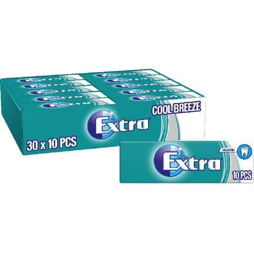 Extra Wrigley Chewing Gum Sugar Free, Cool Breeze Flavour