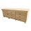 (8ft, Without Back Panel) Wooden Workbench MDF  Double Shelf Tool Cabinet with Lockable Cupboard Heavy-duty Work Table 2