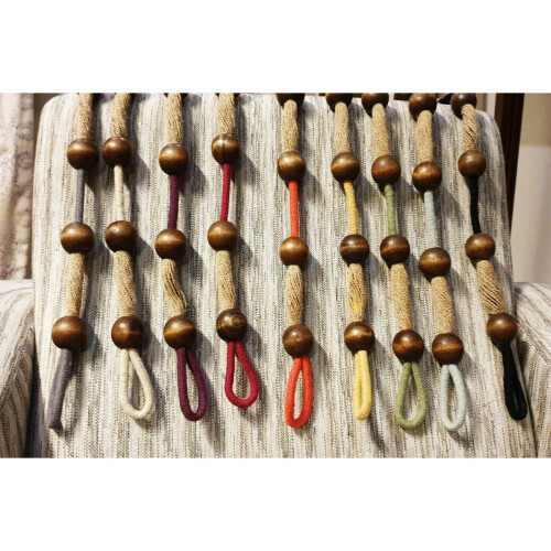 (Silver) 2 x Tie Backs Woven Rope Curtain Tieback Holdbacks 1