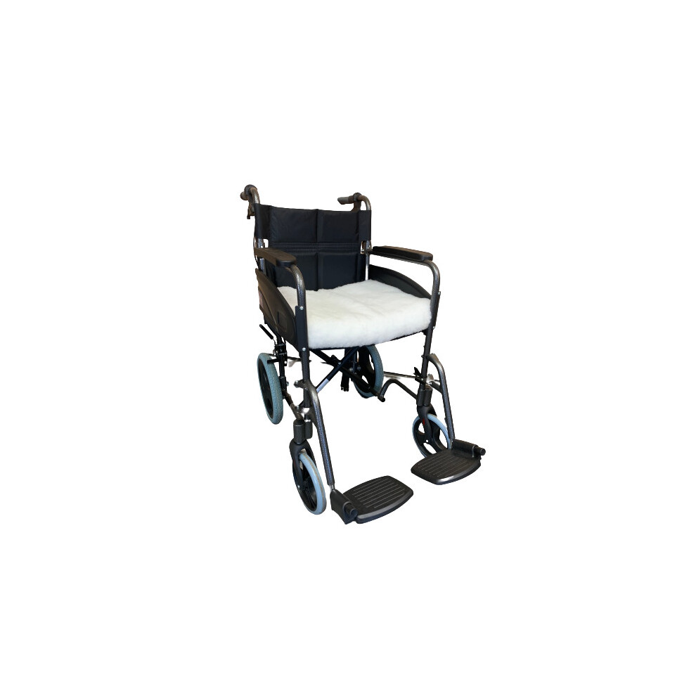 Nuhorizons Healthcare Productsâ® (Pure Wool Pile, 24" X 17" X 3") Wheelchair Cushion - Wool/Polyester Fleece. Large
