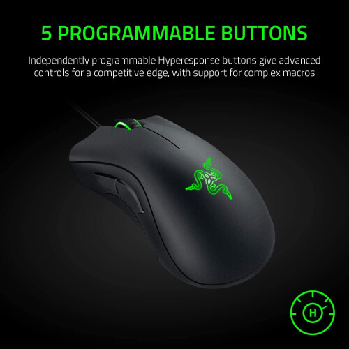 Razer Razer DeathAdder Essential Gaming Mouse: 6400 DPI optisk sensor 1