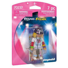 PLAYMOBIL - Vida en la Ciudad - Amigos de Playmobil - Rapera - Micro - 7 piezas