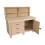 (4ft, With Back Panel) Wooden MDF Tool Cabinet Workbench with Lockable Cupboard 3