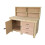 (5ft, With Back Panel) Wooden MDF Tool Cabinet Workbench with Lockable Cupboard 2