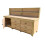 (7ft, With Back Panel) Wooden MDF Tool Cabinet Workbench with Lockable Cupboard 6