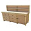 (7ft, With Back Panel) Wooden MDF Tool Cabinet Workbench with Lockable Cupboard 2