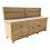 (7ft, With Back Panel) Wooden MDF Tool Cabinet Workbench with Lockable Cupboard 1