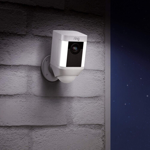 Ring Ring Spotlight Battery Cam - White | Home Security Camera 1