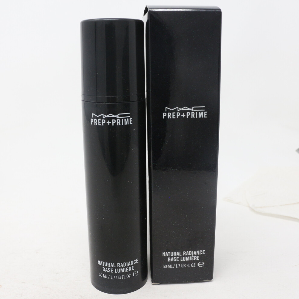 New Mac Prep + Prime Natural Radiance Base Lumiere 1.7Oz/50Ml With Box