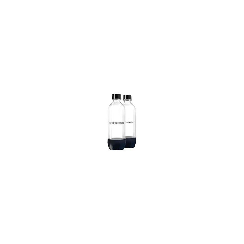 New Sodastream 2 Bottles 1L Classic Dishwasher Plastic, Transparent