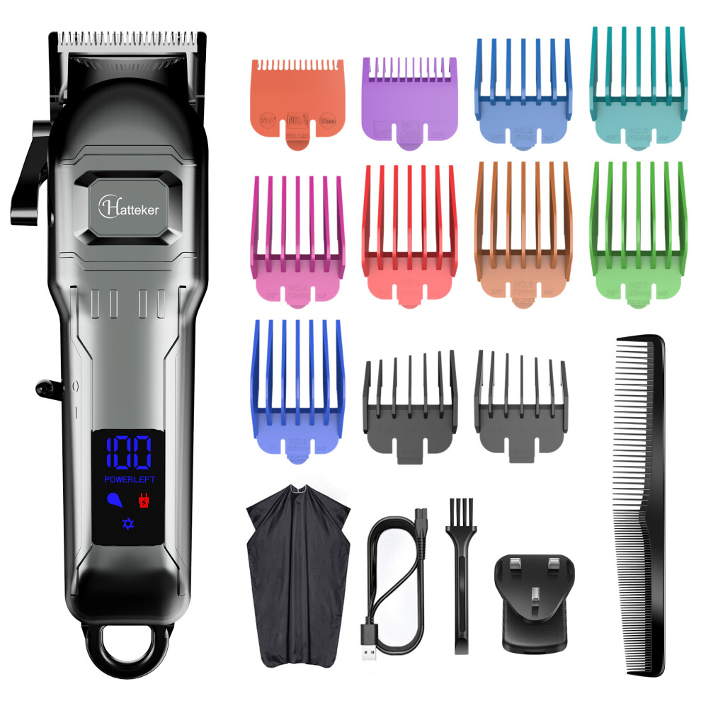 Hatteker Mens Hair Clipper Trimmer Professional Hair Cutting Kit