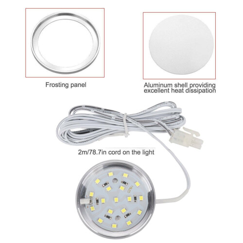 (Warm light) 6PCS Under Cabinet Lighting Kit LED 2