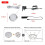 (White light) 6PCS Under Cabinet Lighting Kit LED 5