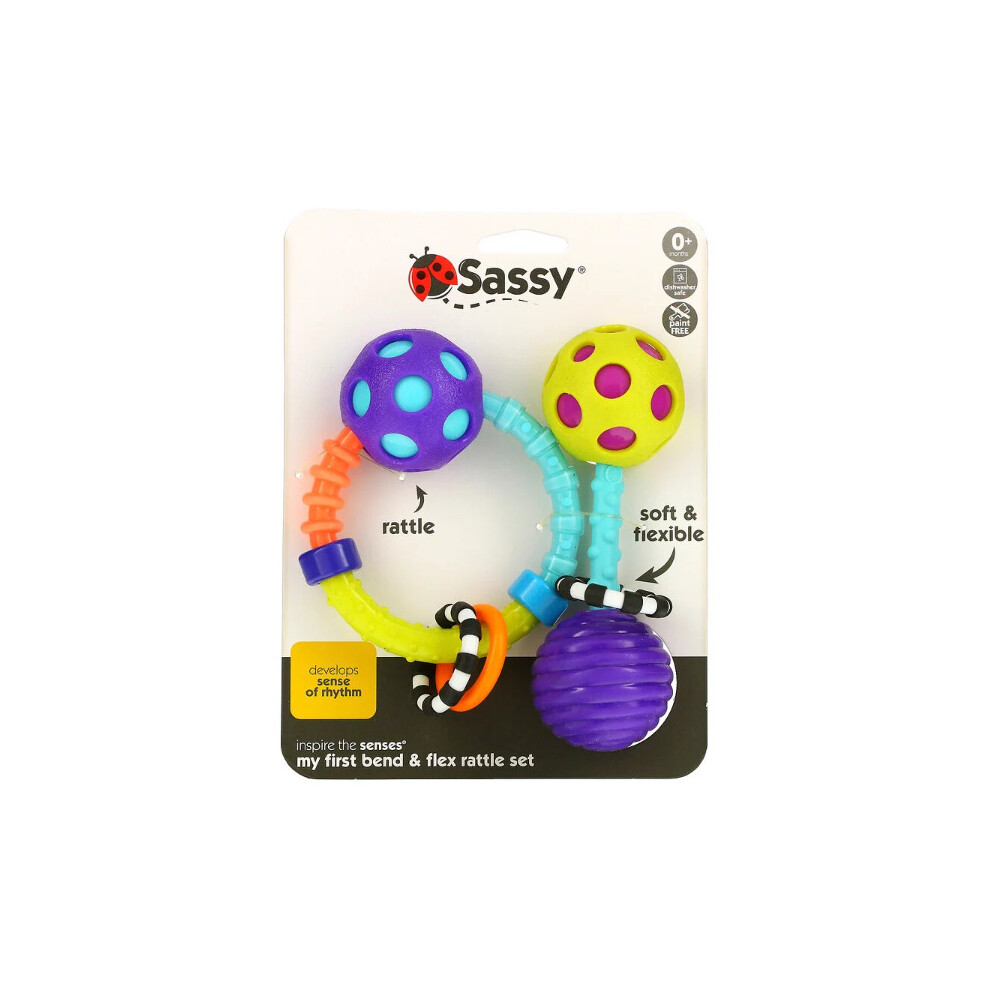 Sassy, Mijn Eerste Bend & Flex-Ratelset, 0+ Maanden, 2-Delige Set-image