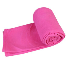 (Rose Red) Soft Polar Fleece Sleeping Bag Liner Blanket ZIP for Wilderness Camping Hiking