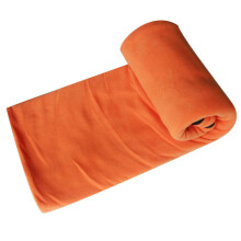 (Orange) Soft Polar Fleece Sleeping Bag Liner Blanket ZIP for Wilderness Camping Hiking