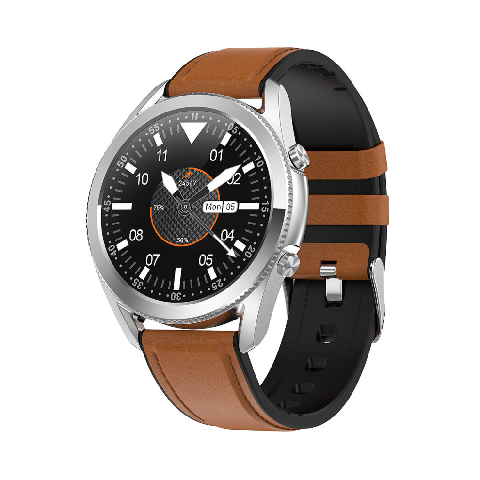 (Brown) Men Business Smart Watch Bluetooth For Android Ios Brown 7371875209199