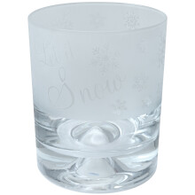 Animo Let It Snow Christmas Whisky Glass