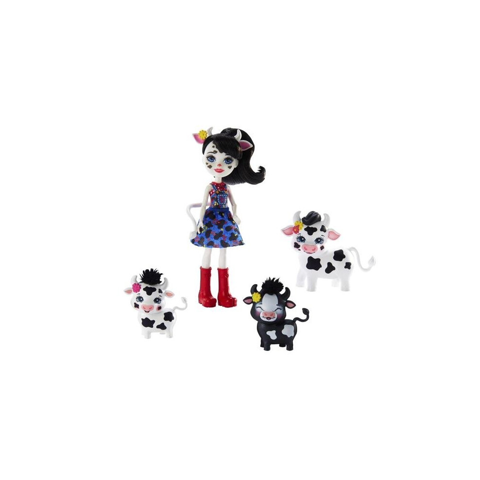 Mattel Doll With Pet Enchantimals Cambrie Cow (15 Cm)