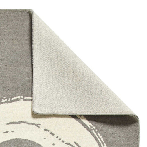 Think Rugs (120x170cm) Modern Elements EL1095 Hand Made Wool Rugs in Grey Abstract Soft Mats 1