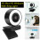 360° Webcam 2K HD Built-in Adjustable Ring Light with Microphone 2