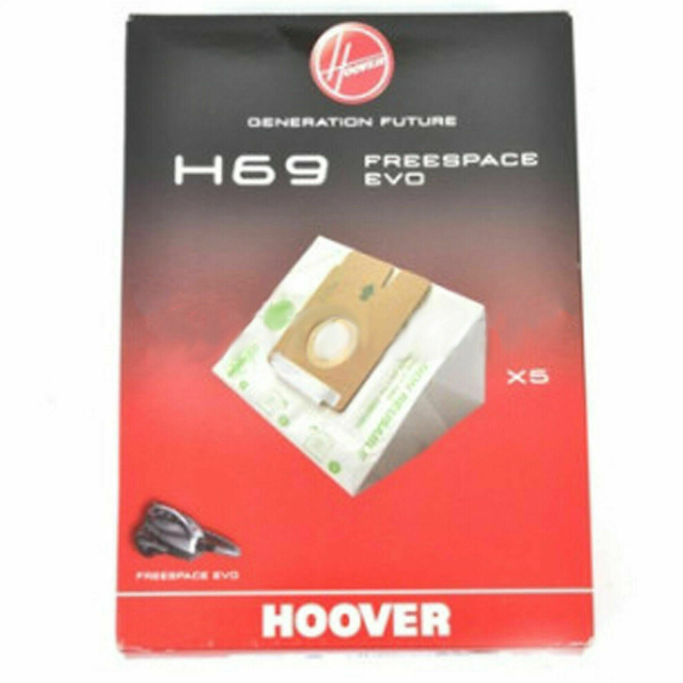 HOOVER H69 FV70 FV71 TFV FREESPACE EVO VACUUM CLEANER DUST BAGS 35601053 GENUINE