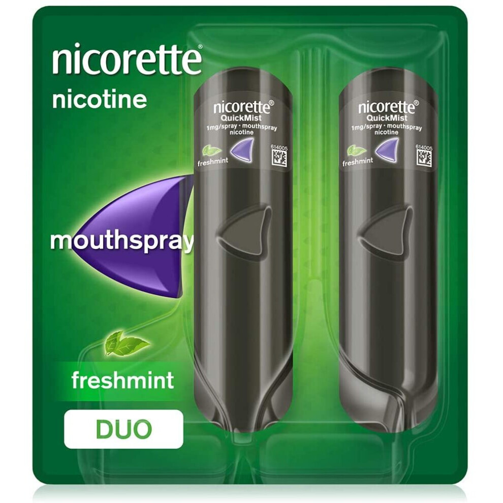 (Cool Berry Duo Pack) Nicorette QuickMist Mouth Spray