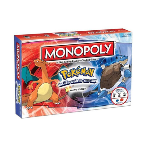 Monopoly Pokemon Monopoly Toys Pokemon All English Board Game Board card Game Family gathering christmas present with box