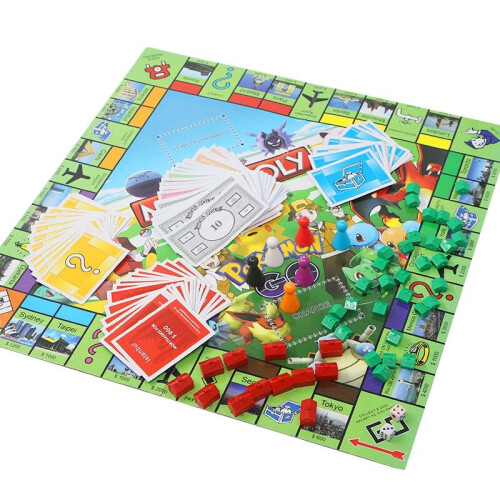 Monopoly Pokemon Monopoly Toys Pokemon All English Board Game Board card Game Family gathering christmas present with box 1