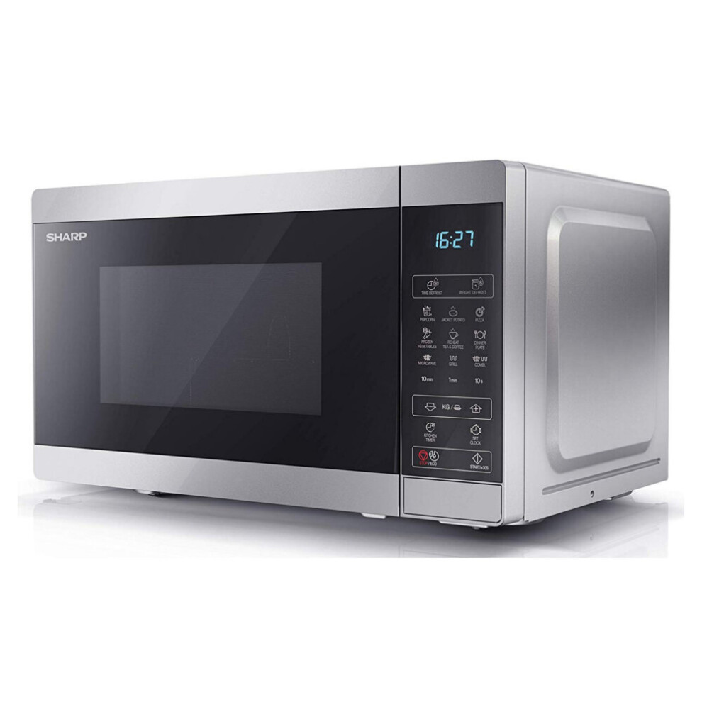 Sharp Yc-Mg02u-S 20L 800W Solo Microwave With 1000W Grill Black