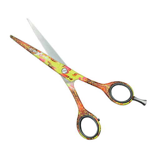 EXJ - Professional Hairdressing Hair Cutting and Hair Styling BARBERS & SALONS Scissors - Patterned - 6