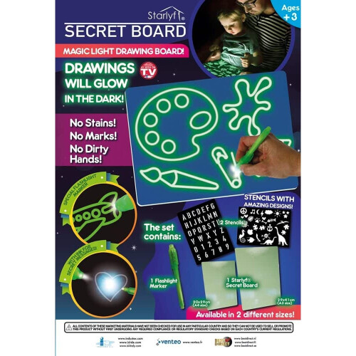 Starlyf Secret Board - Large For 3 Years +