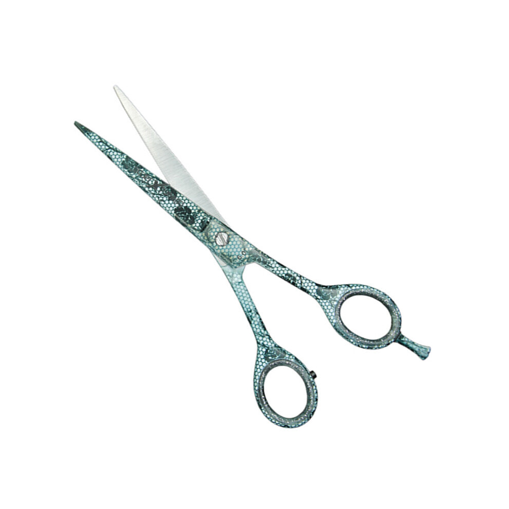 Edward X Jacob Green Exj - Hairdressing Grooming Hair Cutting Styling Barbers Scissors & Shears - Patterned - 6.5"
