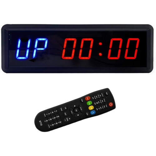 BTBSIGN LED Interval Timer Count Down/Up Clock Stopwatch with Remote