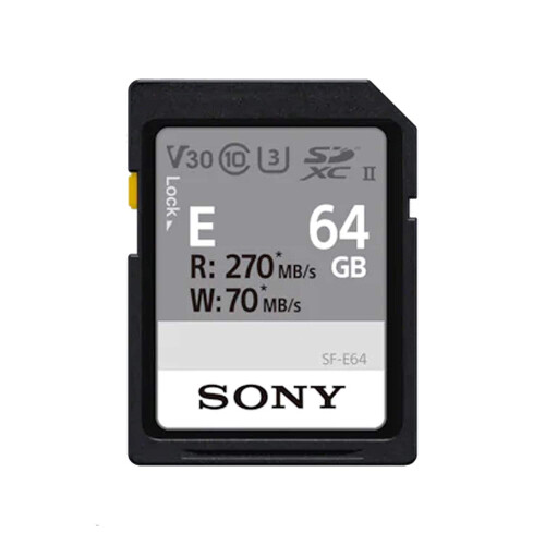 Sony Sony 64GB E Series SDXC Card UHS-II 270MB/s 2