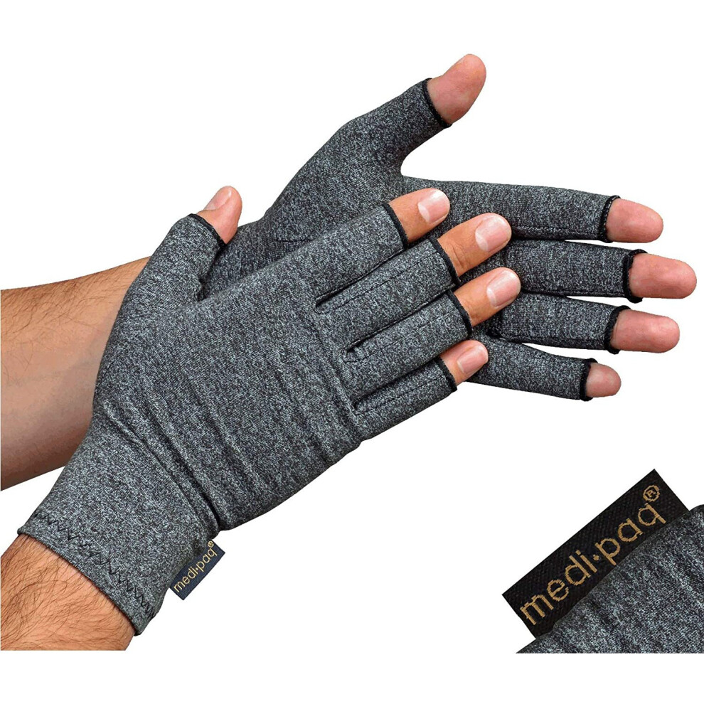 Mediated Anti Arthritis Gloves Pair Fingerless Gloves For Arthritis