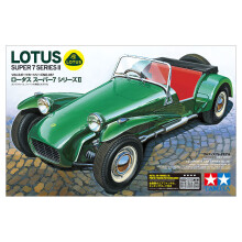Tamiya 24357-000 Alfa Romeo 1:24 Lotus Super 7 II - Detailliertes Plastikmodell, unbemalt, Bausatz, hochdetailliert