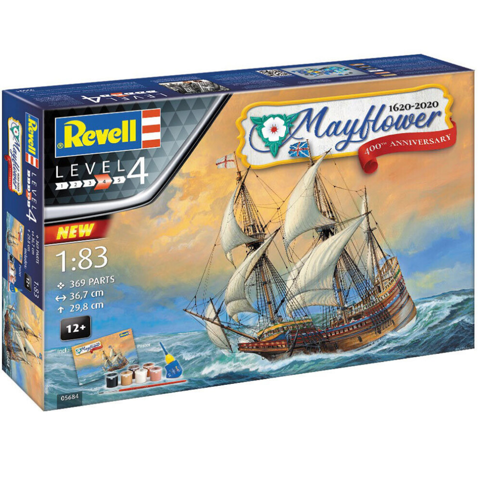 Revell 05684 Gift Set - Mayflower 400th Anniversary 1:83 Model Kit