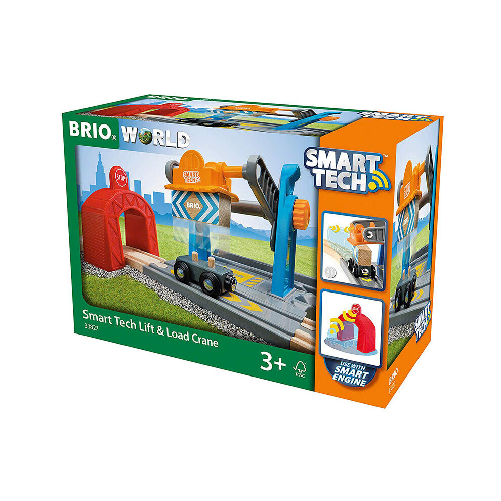 BRIO 33827 Smart Tech - Harbour Crane for Wooden Train Set