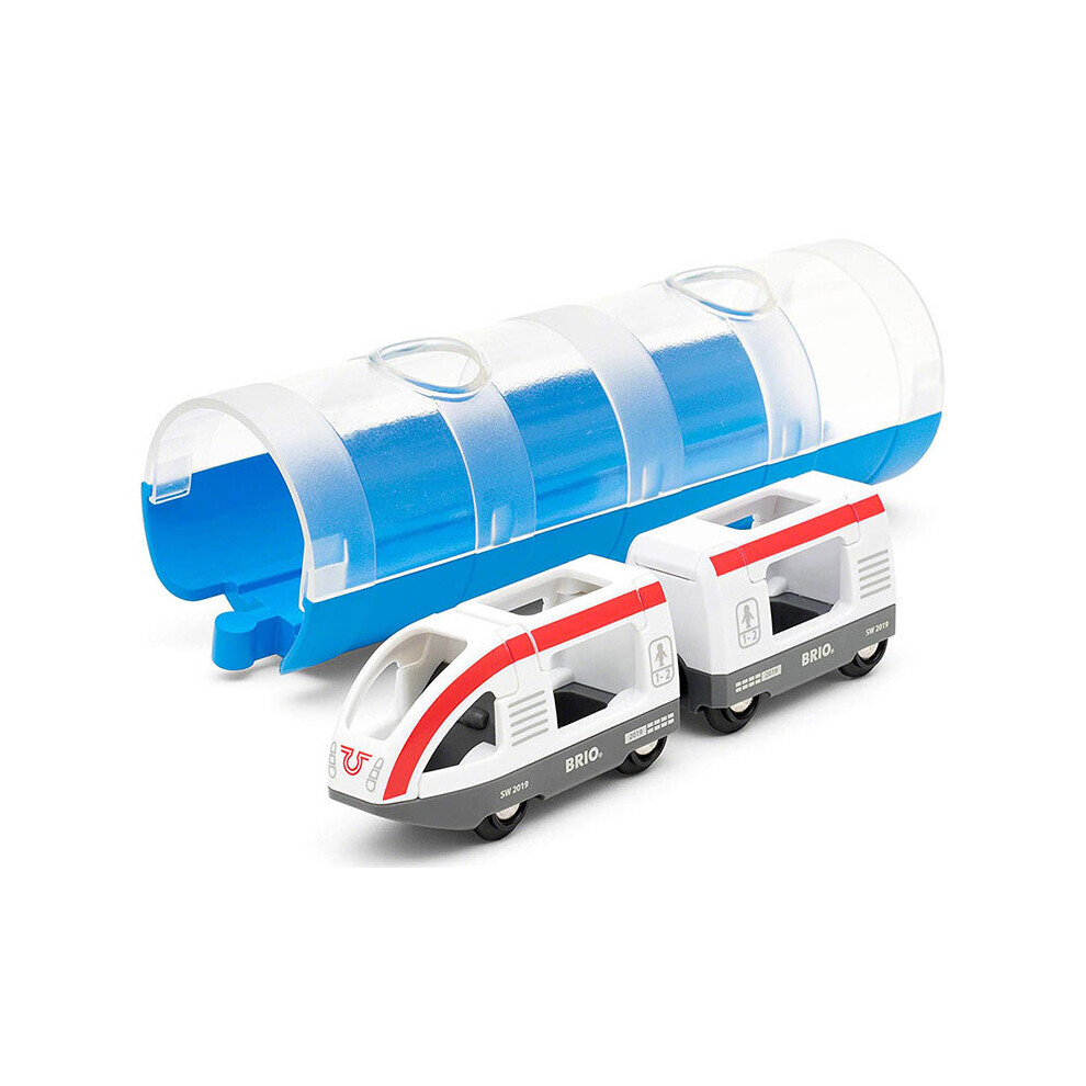 Brio 33890 Tunnel & Travel Train For Wooden Train Set