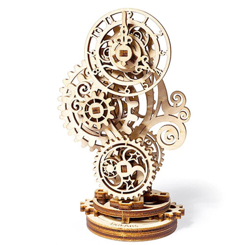 UGEARS Steampunk Clock 3D - Mechanical Wooden Model Kit 70093