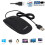 Wired Usb Optical Mouse For Pc Laptop Computer MAC WINDOWS LINUX Scroll Wheel Black Mice 8