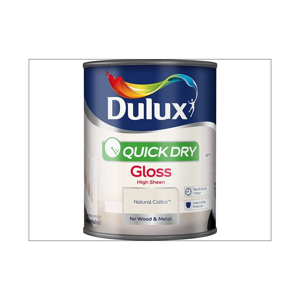 Dulux Quick Dry Gloss Natural Calico 750ml