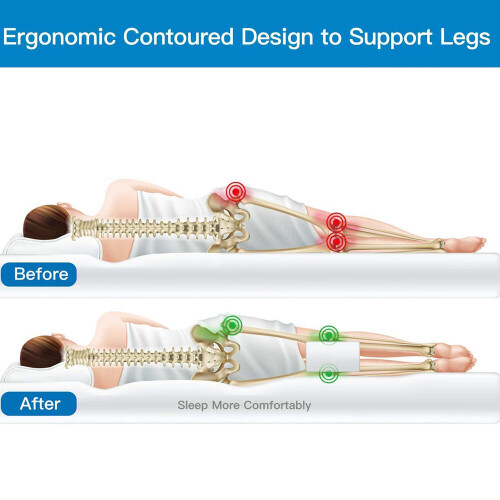 Ranpo Memory Foam Knee Pillow For Side Sleepers Orthopedic Leg Support 2