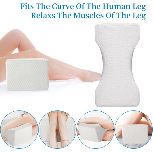 Ranpo Memory Foam Knee Pillow For Side Sleepers Orthopedic Leg Support 1
