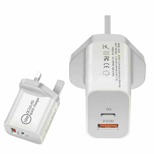Fast Charging Adapter UK Plug for iPhone 12/12 Pro