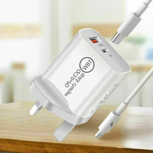 Fast Charging Adapter UK Plug for iPhone 12/12 Pro 2