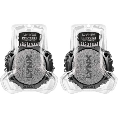 Lynx Manwasher Exfoliates and Gently Cleans Shower Tool
