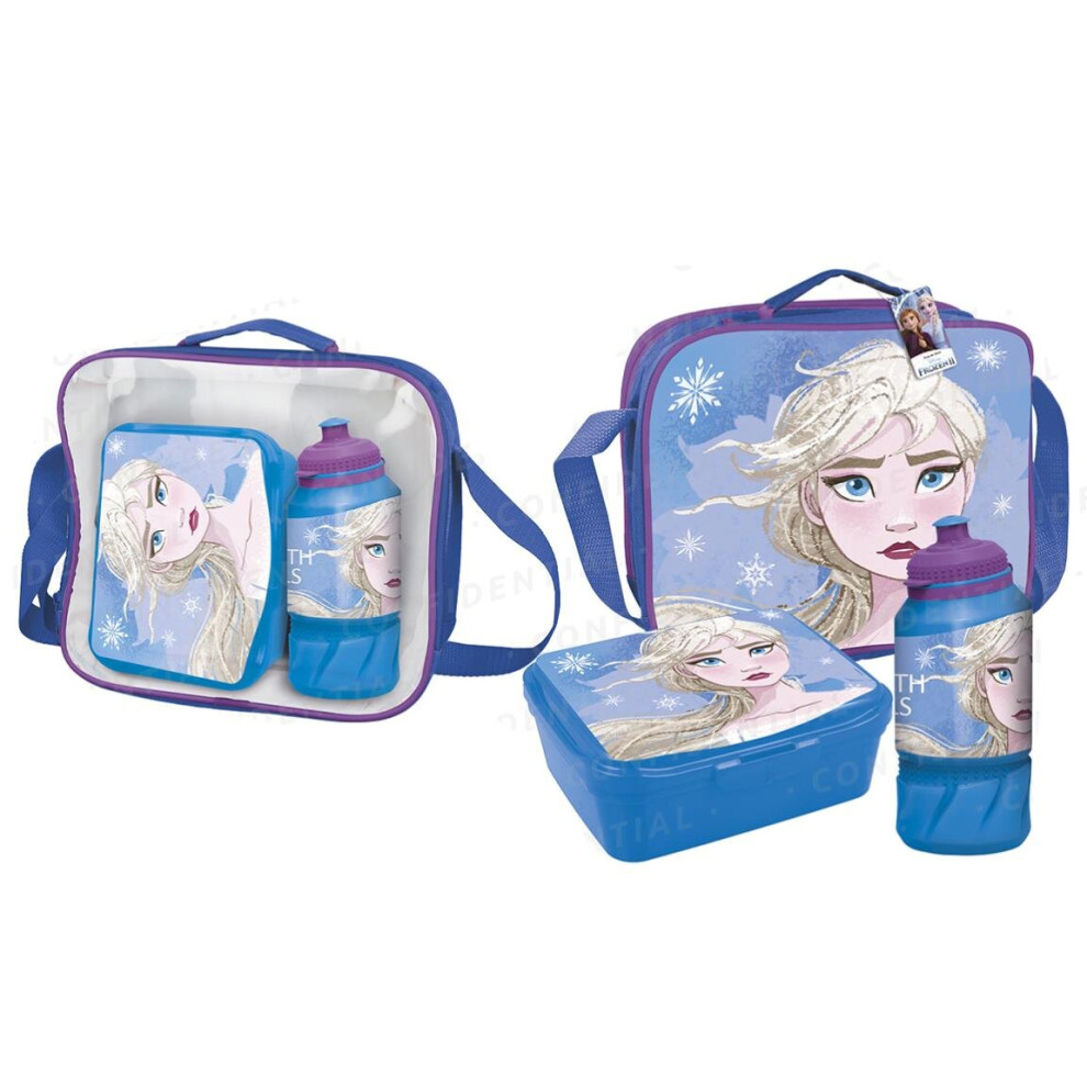 Frozen 2 Childrens/Kids Lunch Bag Set